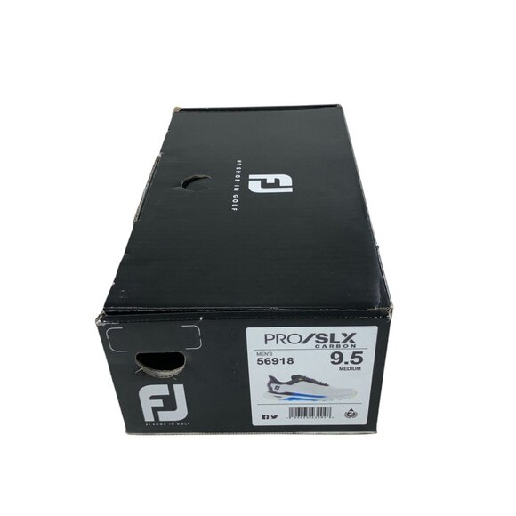 FootJoy PRO/SLX Carbon Mens Golf Shoes Size 9.5 White/Black 56918 NEW - Picture 6 of 7